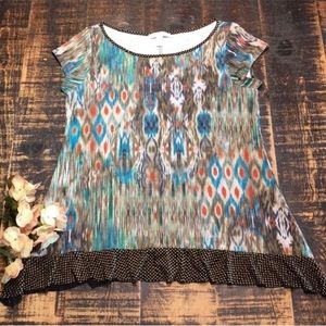 Anthropologie “Weston Wear” Bright Pattern Top